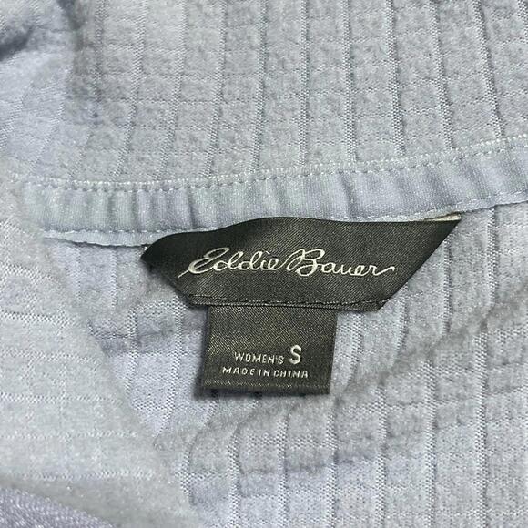 LOT 2 Eddie Bauer 1/2 Zip Women Small Running Jacket  Olive Green Blue Pullover - Picture 3 of 8